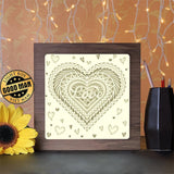 Heart Mandala - Paper Cutting Light Box - LightBoxGoodman - LightboxGoodman