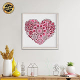 Heart - Paper 3D Layered File - Cricut File - 20x20cm - LightBoxGoodMan - LightboxGoodman