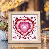 Heart Victorian - Paper Cut Light Box File - Cricut File - 8x8 Inches - LightBoxGoodMan