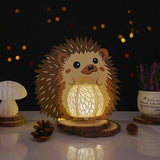 Hedgehog - 3D Hedgehog Lantern File - 7.7x7.9" - Cricut File - LightBoxGoodMan - LightboxGoodman