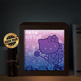 Hello Kitty – Paper Cut Light Box File - Cricut File - 20x20cm - LightBoxGoodMan - LightboxGoodman