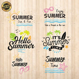 Hello Summer - Cricut File - Svg, Png, Dxf, Eps - LightBoxGoodMan - LightboxGoodman