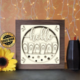 Hello Summer - Paper Cutting Light Box - LightBoxGoodman - LightboxGoodman