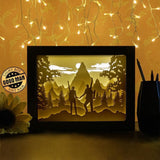 Hike A Mountain 2 - Paper Cutting Light Box - LightBoxGoodman - LightboxGoodman