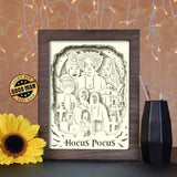 Hocus Pocus - Paper Cutting Light Box - LightBoxGoodman - LightboxGoodman