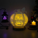 Hocus Pocus - 3D Pumpkin Lantern File - Cricut File 1 - LightBoxGoodMan