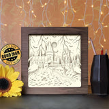 Hogwarts 2 - Paper Cutting Light Box - LightBoxGoodman - LightboxGoodman