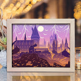 Hogwarts – Paper Cut Light Box File - Cricut File - 20x26cm - LightBoxGoodMan - LightboxGoodman