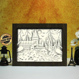 Hogwarts – Paper Cut Light Box File - Cricut File - 20x26cm - LightBoxGoodMan - LightboxGoodman