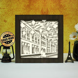 Hoi An Ancient Town – Paper Cut Light Box File - Cricut File - 8x8 inches - LightBoxGoodMan - LightboxGoodman