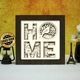 Home Bird – Paper Cut Light Box File - Cricut File - 20x20cm - LightBoxGoodMan - LightboxGoodman