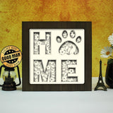 Home Cat – Paper Cut Light Box File - Cricut File - 20x20cm - LightBoxGoodMan - LightboxGoodman