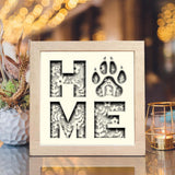 Home Dog – Paper Cut Light Box File - Cricut File - 20x20cm - LightBoxGoodMan - LightboxGoodman