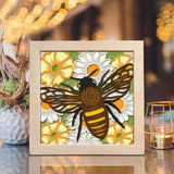 Honey Bee 3 – Paper Cut Light Box File - Cricut File - 8x8 inches - LightBoxGoodMan