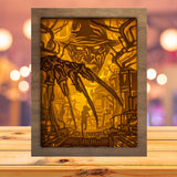 Horror Movie 3 - Paper Cutting Light Box - LightBoxGoodman - LightboxGoodman