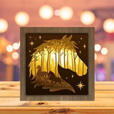 Horse 2 - Paper Cutting Light Box - LightBoxGoodman