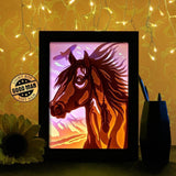 Horse Portrait - Paper Cutting Light Box - LightBoxGoodman - LightboxGoodman