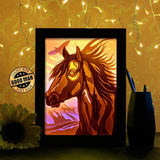 Horse Portrait - Paper Cutting Light Box - LightBoxGoodman - LightboxGoodman