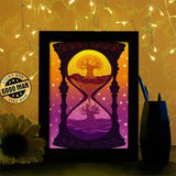 Hourglass 2 - Paper Cutting Light Box - LightBoxGoodman - LightboxGoodman