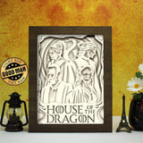 House Of The Dragon – Paper Cut Light Box File - Cricut File - 20x26cm - LightBoxGoodMan - LightboxGoodman