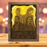 House Of The Dragon - Paper Cutting Light Box - LightBoxGoodman - LightboxGoodman