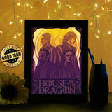 House Of The Dragon - Paper Cutting Light Box - LightBoxGoodman - LightboxGoodman