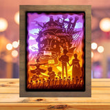 Howl's Moving Castle - Paper Cutting Light Box - LightBoxGoodman