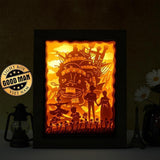 Howl's Moving Castle - Paper Cutting Light Box - LightBoxGoodman - LightboxGoodman