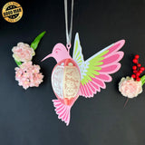 Hummingbird - 3D Hummingbird Lantern File - 8.1x9.3" - Cricut File - LightBoxGoodMan - LightboxGoodman