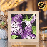 Hummingbird 7 – Paper Cut Light Box File - Cricut File - 8x8 inches - LightBoxGoodMan - LightboxGoodman