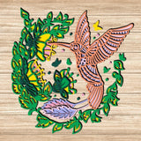 Hummingbird  - Paper 3D Layered File - Cricut File - 20x21cm - LightBoxGoodMan