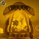 Hummingbirds - 3D Pop-up Light Box Mushroom File - Cricut File - LightBoxGoodMan - LightboxGoodman