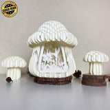 Hummingbirds - 3D Pop-up Light Box Mushroom File - Cricut File - LightBoxGoodMan - LightboxGoodman