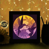 Hummingbirds 4 - Paper Cutting Light Box - LightBoxGoodman - LightboxGoodman