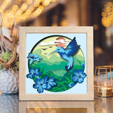 Hummingbirds 5 – Paper Cut Light Box File - Cricut File - 8x8 inches - LightBoxGoodMan - LightboxGoodman