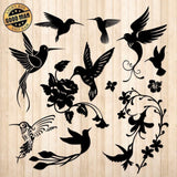 Hummingbirds - Cricut File - Svg, Png, Dxf, Eps - LightBoxGoodMan - LightboxGoodman