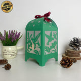 Hummingbirds - Paper Cut Lantern File - Cricut File - 10,5x20,6cm - LightBoxGoodMan - LightboxGoodman