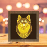 Husky Portrait - Paper Cutting Light Box - LightBoxGoodman - LightboxGoodman