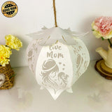 I Love Mom - 3D Bell Flower Lantern File - Cricut File - LightBoxGoodMan - LightboxGoodman