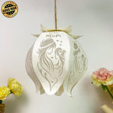 I Love Mom - 3D Bell Flower Lantern File - Cricut File - LightBoxGoodMan - LightboxGoodman