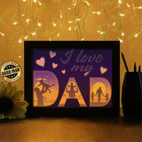 I Love My Dad 2 - Paper Cutting Light Box - LightBoxGoodman - LightboxGoodman