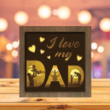 I Love My Dad 3 - Paper Cutting Light Box - LightBoxGoodman - LightboxGoodman