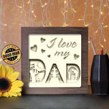 I Love My Dad 3 - Paper Cutting Light Box - LightBoxGoodman - LightboxGoodman