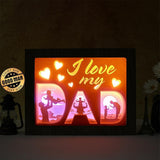 I Love My Dad – Paper Cut Light Box File - Cricut File - 8x10 Inches - LightBoxGoodMan - LightboxGoodman