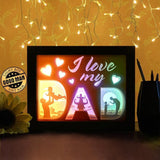 I Love My Dad - Paper Cutting Light Box - LightBoxGoodman - LightboxGoodman