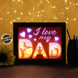 I Love My Dad - Paper Cutting Light Box - LightBoxGoodman - LightboxGoodman