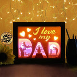 I Love My Dad - Paper Cutting Light Box - LightBoxGoodman - LightboxGoodman