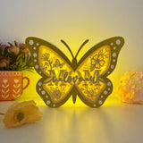 I Love You Mom - Butterfly Papercut Lightbox File - 6.6x9.2" - Cricut File - LightBoxGoodMan - LightboxGoodman