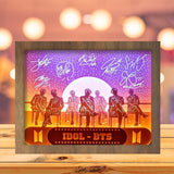 Idol - BTS - Paper Cutting Light Box - LightBoxGoodman