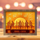 Idol - BTS - Paper Cutting Light Box - LightBoxGoodman - LightboxGoodman